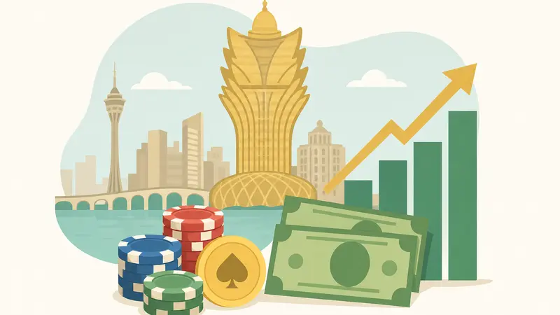 Pendapatan Kasino Macau Juli Turun, Namun Naik dari Juni